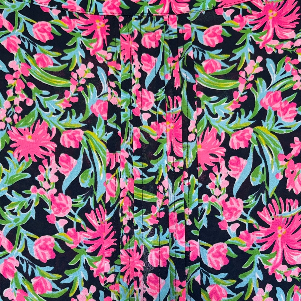 Lilly Pulitzer Pink and blue Floral Blouse - Picture 7 of 7